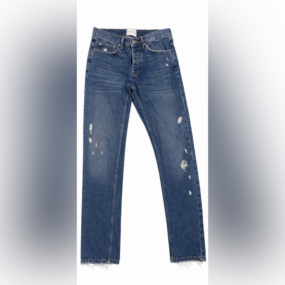 Sandro Men's Droit Slim Fit Distressed Jeans - Blue